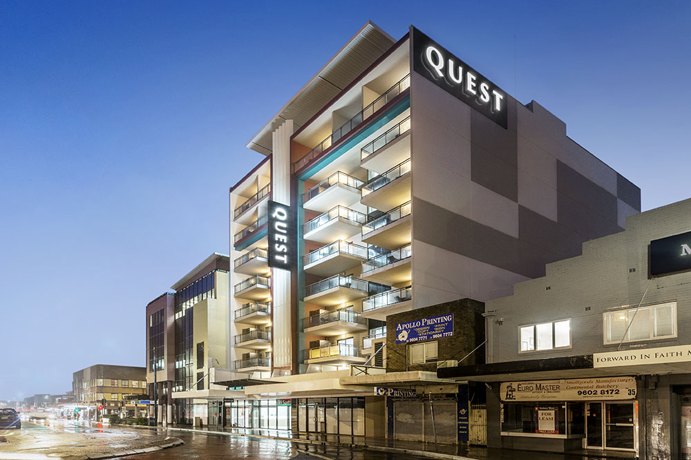 Exterior of Quest Liverpool serviced apartments